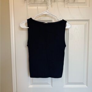 Abercrombie & Fitch Navy Slash Ottoman Tank Top